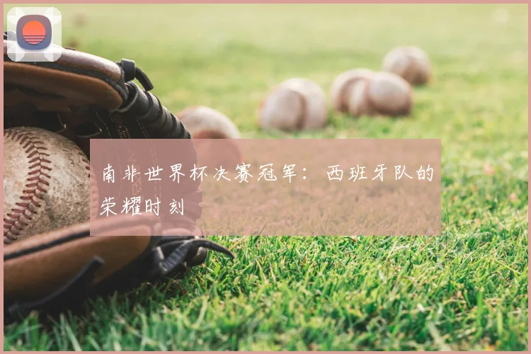 南非世界杯决赛冠军：西班牙队的荣耀时刻